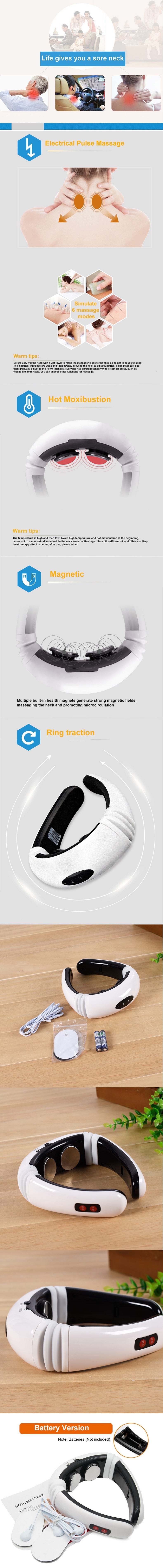 Electric Pulse Back and Neck Massager