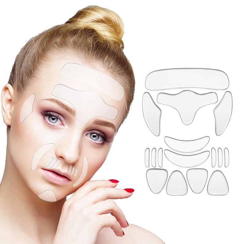 16pcs Reusable Silicone Patches Anti Rimpel Pads