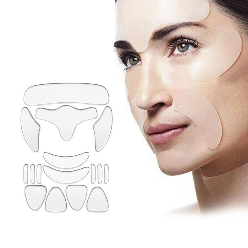 16pcs Reusable Silicone Patches Anti Rimpel Pads