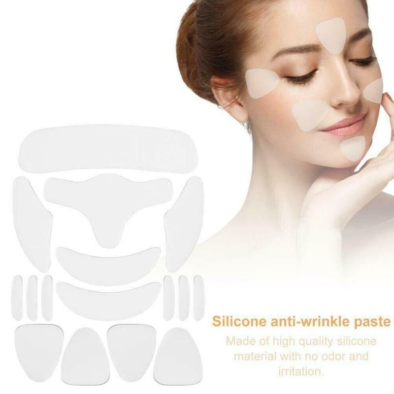 16pcs Reusable Silicone Patches Anti Rimpel Pads