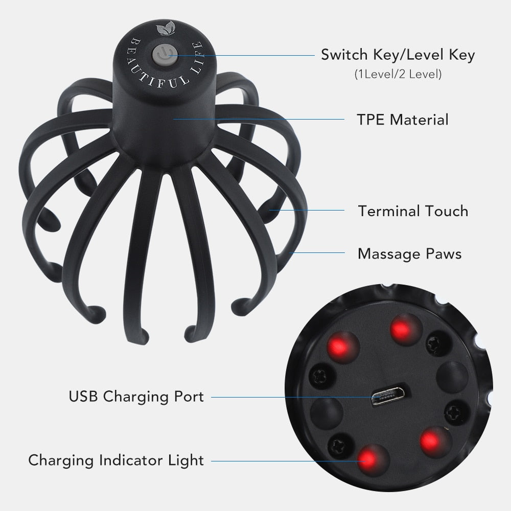 Electric Octopus Claw Scalp Massager